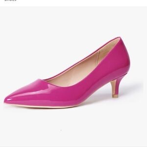 Womens Kitten Heels Classic 2 Inch Low Heel Pumps 9 hot pink
